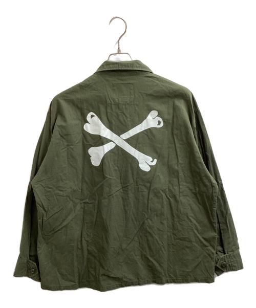 WTAPS（ダブルタップス）WTAPS (ダブルタップス) NEIGHBORHOOD (ネイバーフッド) Jungle LS Shirt　/　192WVNHD-SHM02S オリーブ サイズ:02の古着・服飾アイテム