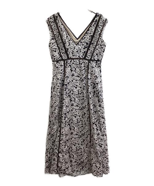 HER LIP TO（ハーリップトゥ）Her lip to (ハーリップトゥ) Lace Trimmed Floral Dress / 1222305063 ブラック サイズ:Mの古着・服飾アイテム