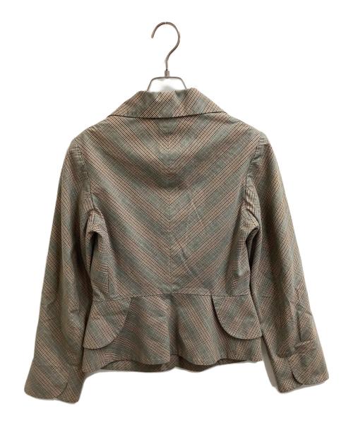 Vivienne Westwood RED LABEL（ヴィヴィアンウエストウッドレッドレーベル）Vivienne Westwood RED LABEL (ヴィヴィアンウエストウッドレッドレーベル) チェックジャケット ベージュ サイズ:Sの古着・服飾アイテム