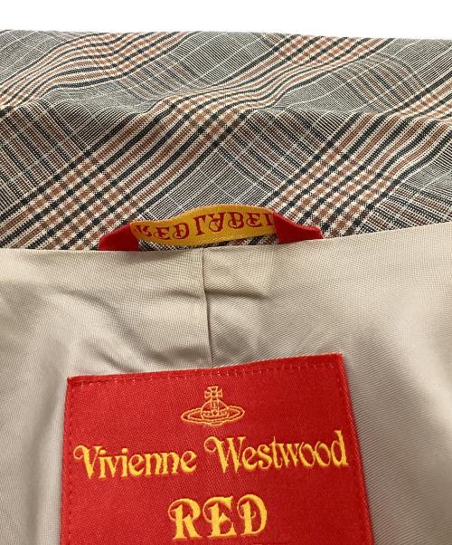 Vivienne Westwood RED LABEL（ヴィヴィアンウエストウッドレッドレーベル）Vivienne Westwood RED LABEL (ヴィヴィアンウエストウッドレッドレーベル) チェックジャケット ベージュ サイズ:Sの古着・服飾アイテム