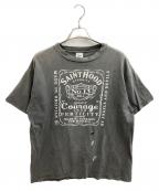 SAINT MICHAEL×NEIGHBORHOODセントマイケル×ネイバーフッド）の古着「NH-SS TEE/ SKULL BIKE / SM-S23-0000-116 / Tシャツ / ﾀﾞﾒｰｼﾞ加工」｜ブラック