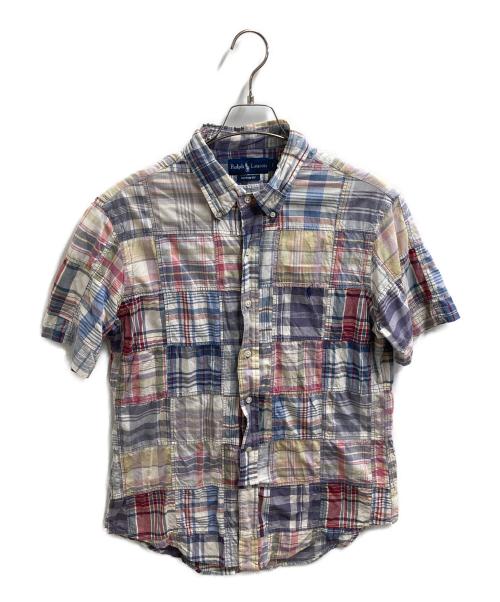 RALPH LAUREN（ラルフローレン）RALPH LAUREN (ラルフローレン) パッチワーク S/Sシャツ マルチカラー サイズ:Lの古着・服飾アイテム