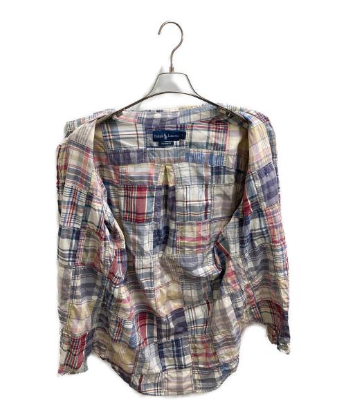 RALPH LAUREN（ラルフローレン）RALPH LAUREN (ラルフローレン) パッチワーク S/Sシャツ マルチカラー サイズ:Lの古着・服飾アイテム
