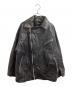 Sea Room Lynn（シールームリン）の古着「Vintage ECOレザーBIGライダース レザージャケット」｜ブラック