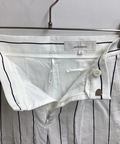 AKIRA NAKA（アキラナカ）AKIRA NAKA (アキラナカ) ストライプパンツ ホワイト サイズ:1の古着・服飾アイテム