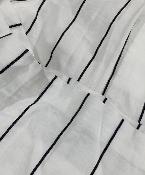 AKIRA NAKA（アキラナカ）AKIRA NAKA (アキラナカ) ストライプパンツ ホワイト サイズ:1の古着・服飾アイテム