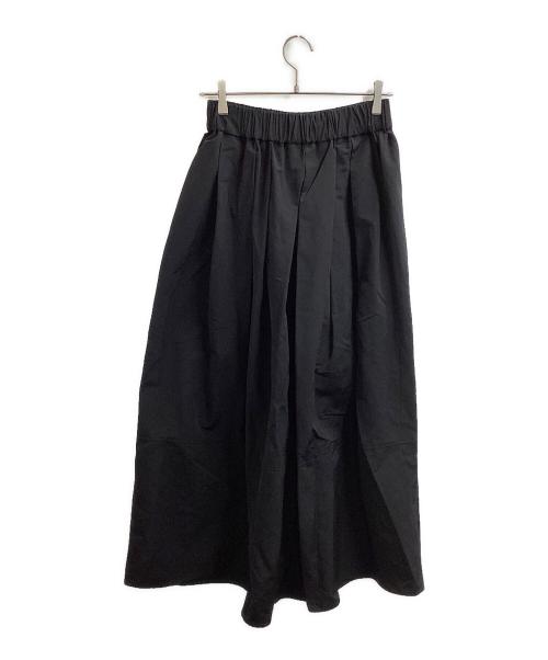 LOHEN（ローヘン）LOHEN (ローヘン) ハイカウントグログランスカートパンツ　/　LH23A-PT083 ブラック サイズ:FREEの古着・服飾アイテム