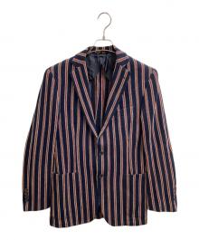 BROOKS BROTHERS（ブルックスブラザーズ）の古着「ストライプテーラードジャケット」｜ネイビー