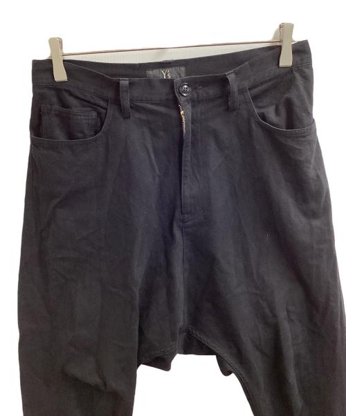 Y's（ワイズ）Y's (ワイズ) TWILL DENIM 5ポケット サルエルパンツ / YZ-P18-013 ブラック サイズ:1の古着・服飾アイテム