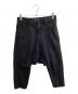 Y's（ワイズ）の古着「TWILL DENIM 5ポケット サルエルパンツ / YZ-P18-013」｜ブラック
