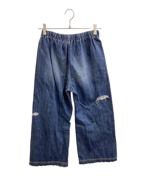 tricot COMME des GARCONS（トリココムデギャルソン）tricot COMME des GARCONS (トリココムデギャルソン) 裁ち切替デニムワイドパンツ インディゴ サイズ:不明の古着・服飾アイテム