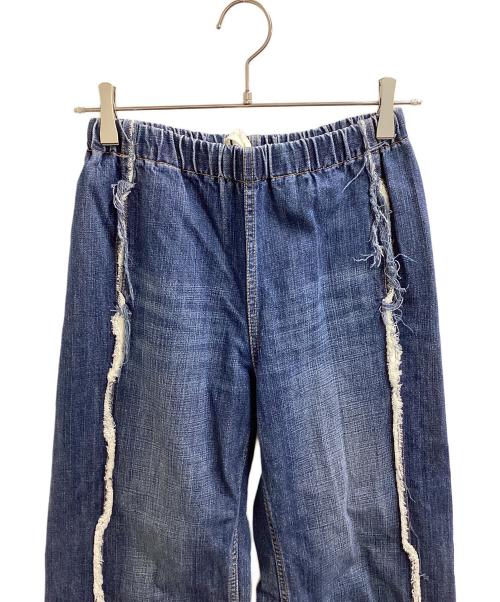 tricot COMME des GARCONS（トリココムデギャルソン）tricot COMME des GARCONS (トリココムデギャルソン) 裁ち切替デニムワイドパンツ インディゴ サイズ:不明の古着・服飾アイテム