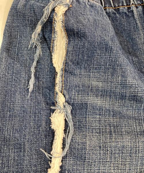 tricot COMME des GARCONS（トリココムデギャルソン）tricot COMME des GARCONS (トリココムデギャルソン) 裁ち切替デニムワイドパンツ インディゴ サイズ:不明の古着・服飾アイテム
