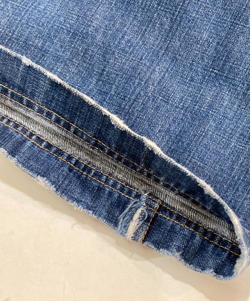 tricot COMME des GARCONS（トリココムデギャルソン）tricot COMME des GARCONS (トリココムデギャルソン) 裁ち切替デニムワイドパンツ インディゴ サイズ:不明の古着・服飾アイテム