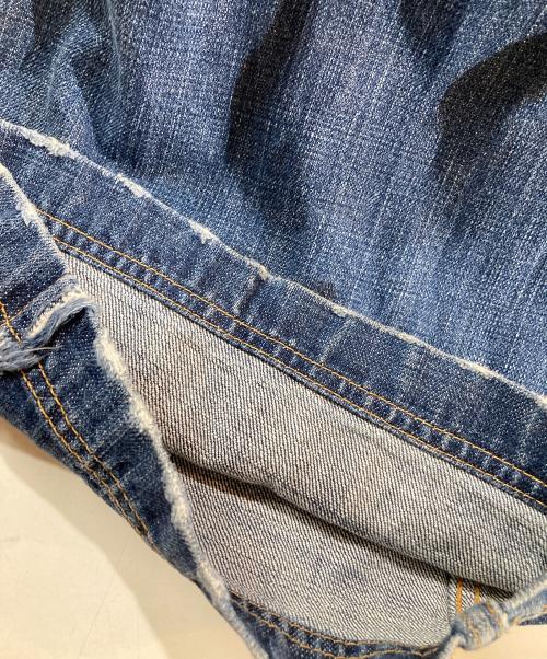 tricot COMME des GARCONS（トリココムデギャルソン）tricot COMME des GARCONS (トリココムデギャルソン) 裁ち切替デニムワイドパンツ インディゴ サイズ:不明の古着・服飾アイテム