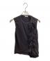 COMME des GARCONS（コムデギャルソン）の古着「編み込みノースリーブカットソー」｜ブラック