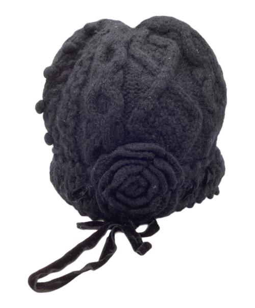 tricot COMME des GARCONS（トリココムデギャルソン）tricot COMME des GARCONS (トリココムデギャルソン) ケーブルニットキャップ / TR-N045 ブラックの古着・服飾アイテム