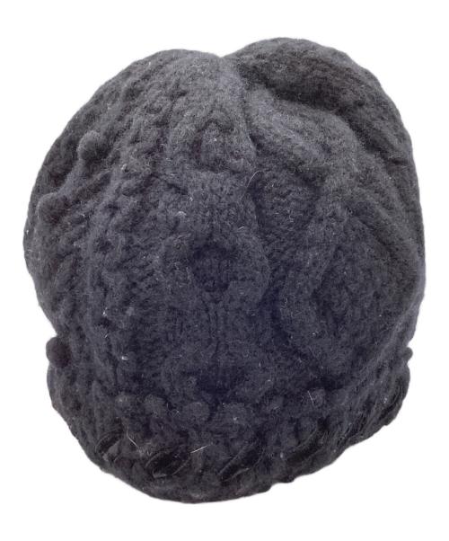 tricot COMME des GARCONS（トリココムデギャルソン）tricot COMME des GARCONS (トリココムデギャルソン) ケーブルニットキャップ / TR-N045 ブラックの古着・服飾アイテム