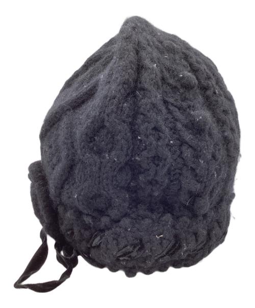 tricot COMME des GARCONS（トリココムデギャルソン）tricot COMME des GARCONS (トリココムデギャルソン) ケーブルニットキャップ / TR-N045 ブラックの古着・服飾アイテム