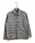 ISSEY MIYAKE（イッセイミヤケ）の古着「Seersucker check shirt / ME33FJ089 / MADE IN JAPAN」｜ホワイト×ネイビー