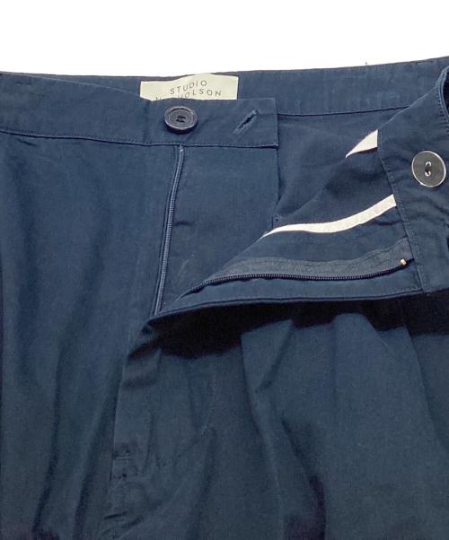 STUDIO NICHOLSON（スタジオ ニコルソン）STUDIO NICHOLSON (スタジオ ニコルソン) BUZZARD PANT / SN-279 ネイビー サイズ:Mの古着・服飾アイテム