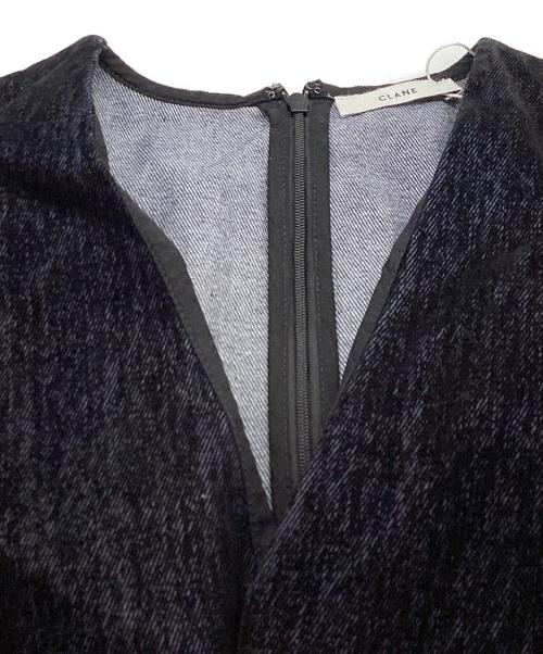 CLANE（クラネ）CLANE (クラネ) PULLOVER FLOCKY TOPS　/　19122-4222 ブラック サイズ:FREEの古着・服飾アイテム