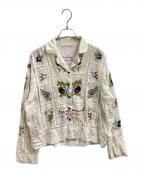 TODAYFULトゥデイフル）の古着「Embroidery Patchwork Shirts　/　12410403」｜ベージュ