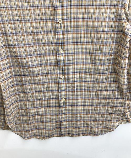 AURALEE（オーラリー）AURALEE (オーラリー) WOOL RECYCLE POLYESTER SHEER CHECK SHIRTS マルチカラー サイズ:1の古着・服飾アイテム