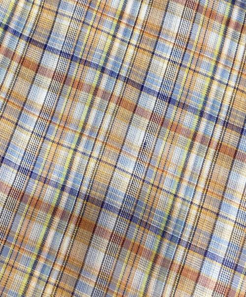 AURALEE（オーラリー）AURALEE (オーラリー) WOOL RECYCLE POLYESTER SHEER CHECK SHIRTS マルチカラー サイズ:1の古着・服飾アイテム