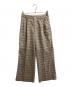 AURALEE（オーラリー）の古着「WOOL RECYCLE POLYESTER SHEER CHECK PANTS」｜マルチカラー