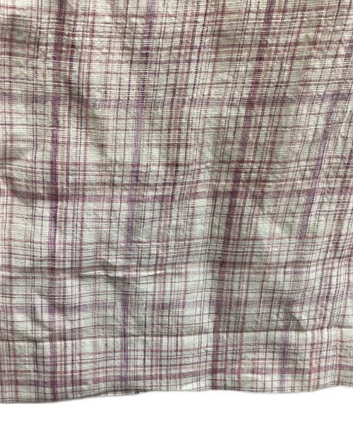 AURALEE（オーラリー）AURALEE (オーラリー) LINEN SILK CHECK PANTS　/　A23SP04NC ピンクの古着・服飾アイテム
