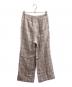 AURALEE (オーラリー) LINEN SILK CHECK PANTS　/　A23SP04NC ピンク：10000円