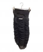 PRANK PROJECTプランクプロジェクト）の古着「Leg Cover Medium Skirt」｜ブラック
