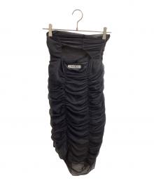 PRANK PROJECT（プランクプロジェクト）の古着「Leg Cover Medium Skirt」｜ブラック