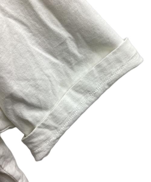 MINEDENIM（マインデニム）MINEDENIM (マインデニム) Monochrome Two tone Face Crewneck T-SH　/　2504-40032-00-M2 ホワイト サイズ:不明の古着・服飾アイテム