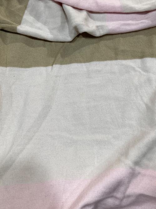 maison kitsune（メゾンキツネ）MAISON KITSUNE (メゾンキツネ) 切替ニット ベージュ サイズ:Mの古着・服飾アイテム