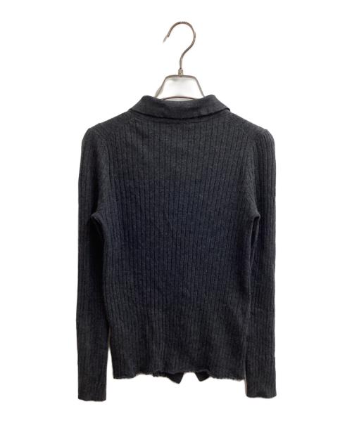 EVERYDAY I LIKE.（エヴリデイ アイ ライク）EVERYDAY I LIKE. (エヴリデイ アイ ライク) Wool Poloshirt Knit グレー サイズ:FREEの古着・服飾アイテム