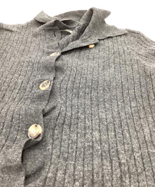 EVERYDAY I LIKE.（エヴリデイ アイ ライク）EVERYDAY I LIKE. (エヴリデイ アイ ライク) Wool Poloshirt Knit グレー サイズ:FREEの古着・服飾アイテム