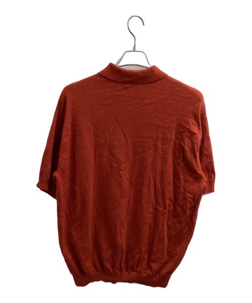 owness（オゥネス）OWNESS (オゥネス) ピリング加工ニットポロシャツ　/　QW26SS-04　/　26SS オレンジ サイズ:Mの古着・服飾アイテム