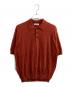 OWNESS（オゥネス）の古着「ピリング加工ニットポロシャツ　/　QW26SS-04　/　26SS」｜オレンジ
