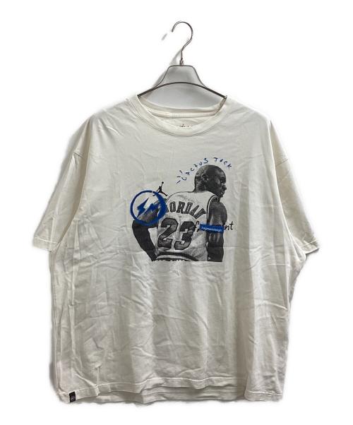JORDAN（ジョーダン）JORDAN (ジョーダン) TRAVIS SCOTT (トラヴィススコット) FRAGMENTS (フラグメント) Tシャツ　/　DJ0619-133 ホワイト サイズ:XXLの古着・服飾アイテム