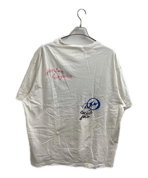 JORDAN（ジョーダン）JORDAN (ジョーダン) TRAVIS SCOTT (トラヴィススコット) FRAGMENTS (フラグメント) Tシャツ　/　DJ0619-133 ホワイト サイズ:XXLの古着・服飾アイテム