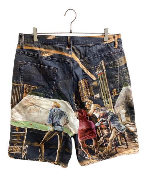 SUPREME（シュプリーム）Supreme (シュプリーム) Ernie Barnes (アーニー バーンズ) Baggy Denim Short Dance　/　25SS ブラック サイズ:36の古着・服飾アイテム