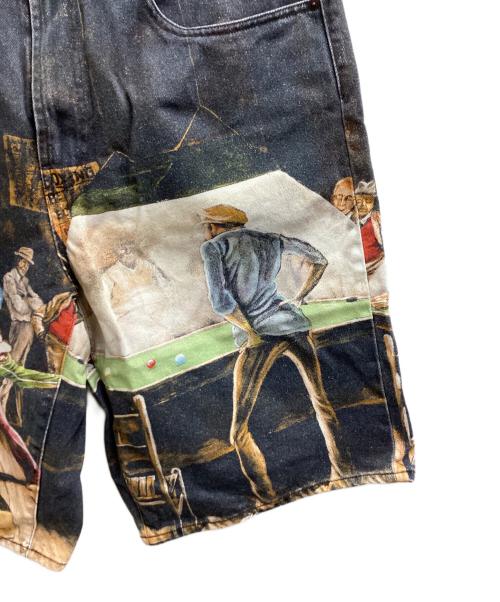 SUPREME（シュプリーム）Supreme (シュプリーム) Ernie Barnes (アーニー バーンズ) Baggy Denim Short Dance　/　25SS ブラック サイズ:36の古着・服飾アイテム