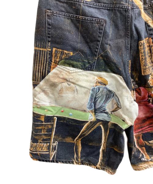 SUPREME（シュプリーム）Supreme (シュプリーム) Ernie Barnes (アーニー バーンズ) Baggy Denim Short Dance　/　25SS ブラック サイズ:36の古着・服飾アイテム