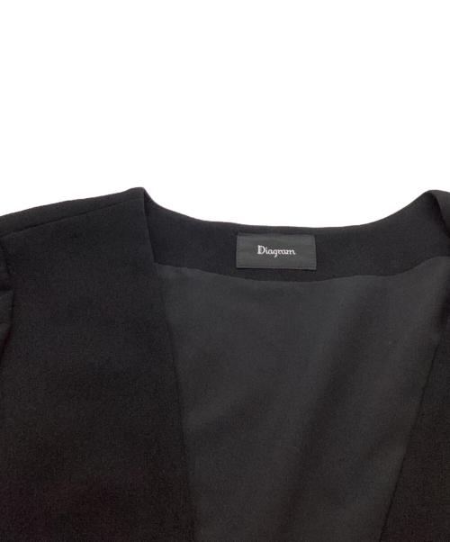 Diagram（ダイアグラム）Diagram (ダイアグラム) イレギュラーボレロ　/　03200 55238 ブラック サイズ:36の古着・服飾アイテム