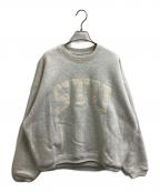 stussyステューシー）の古着「STU Applique Crew」｜グレー