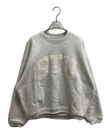 stussy（ステューシー）の古着「STU Applique Crew」｜グレー