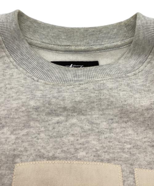 stussy（ステューシー）stussy　 (ステューシー) STU Applique Crew グレー サイズ:Mの古着・服飾アイテム