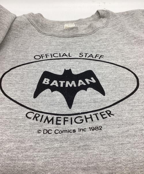 USED（ユーズド）USED (ユーズド) BATMAN プリントスウェット  グレー サイズ:表記無しの古着・服飾アイテム